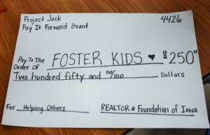 Check for Foster Kids