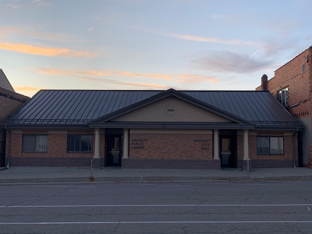 Library and city hall in Kingsley Iowa