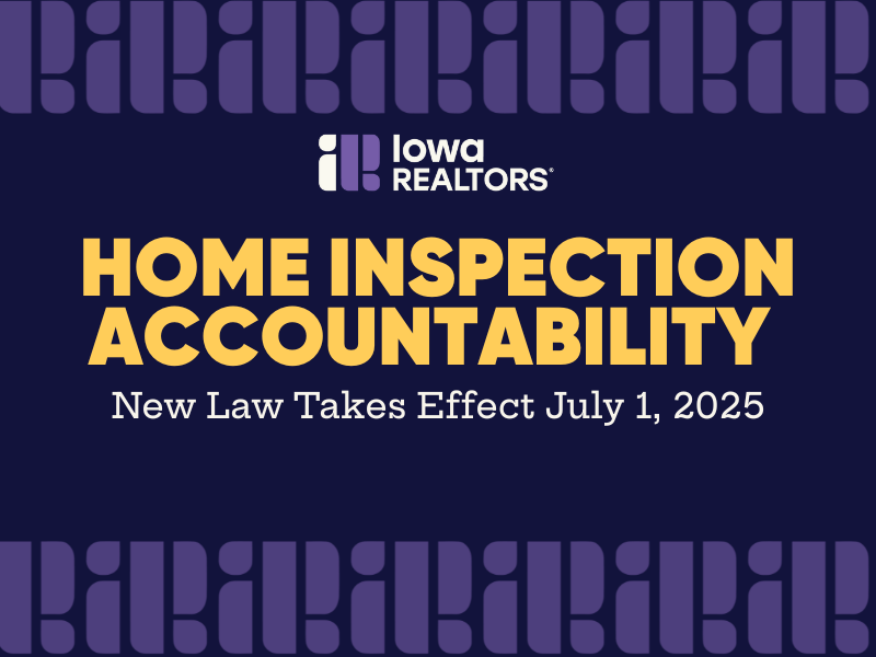 Graphic showing home inspection text